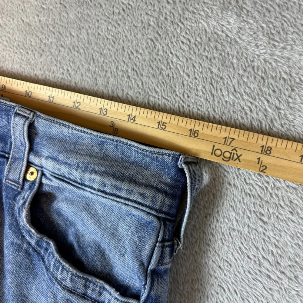 True Religion Jeans Men 30 (Fits 32x32) Ricky Relaxed Straight Blue Whisker Fade